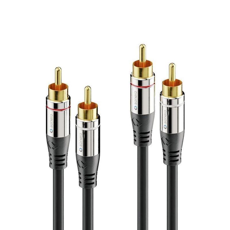 Sonero 2x Cinch Stereo Audio Kabel 10,0m