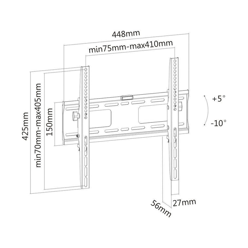PureMounts TV Halterung - Tilt - VESA 400