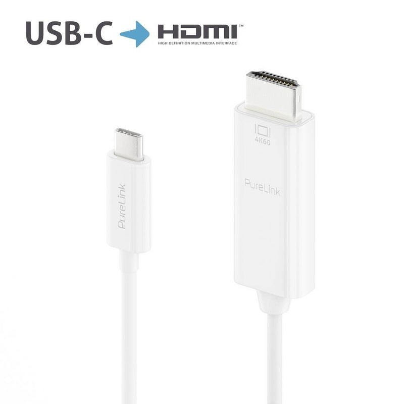 PureLink USB-C auf HDMI Kabel - 4K60 - iSerie - weiß - 3,00m
