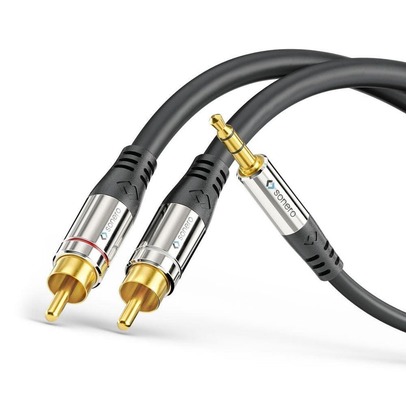 Sonero 2x Cinch auf 3,5mm Audio Kabel 7,5m