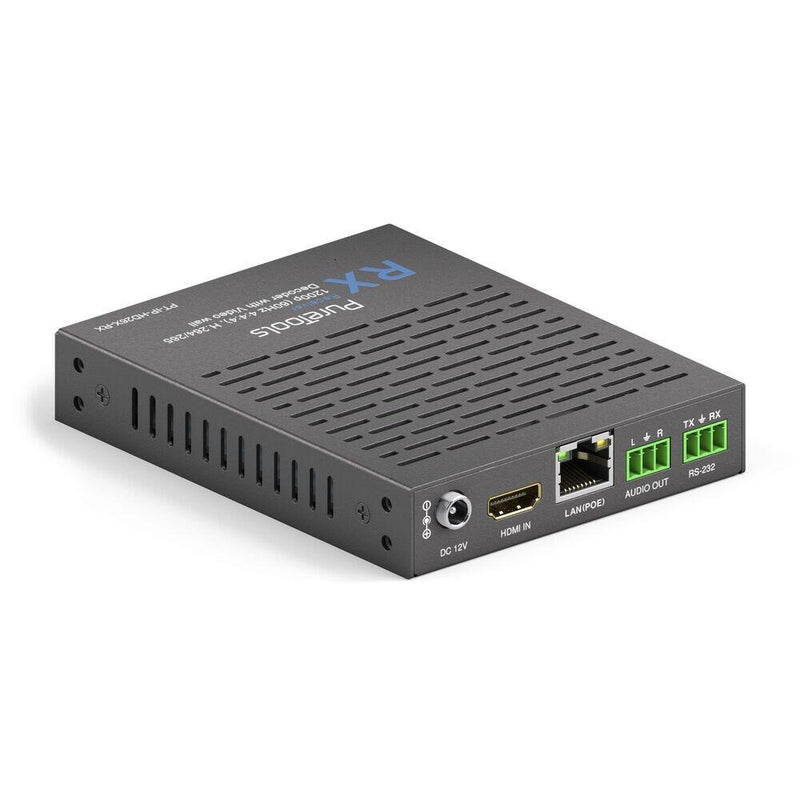 PureTools - HDMI IP Receiver, H.264/265 IP streaming decoder - H.264/265 Decoder 1200p (60Hz 4:4:4) mit Videowand