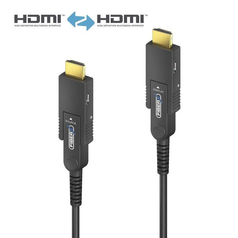 FiberX Serie - Micro HDMI/HDMI 4K Glasfaser Verlängerung - 70m