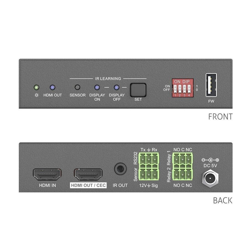 PureTools - In-line HDMI Controller 4K, CEC, RS-232, IR, Relaissteuerung für kleine Besprechungsräume