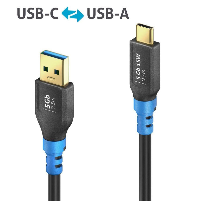 PureLink FlexInstall USB-C auf USB-A Kabel USB 3.0 5Gbps 0.30m
