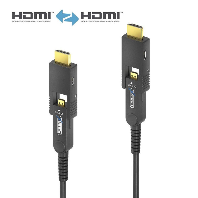 FiberX Serie - Micro HDMI/HDMI 4K Glasfaser Verlängerung - 70m