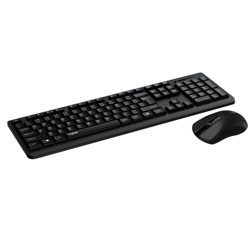 Rapoo X1700 kabelloses Desktop-Set QWERTZ - Deutsch - Schwarz