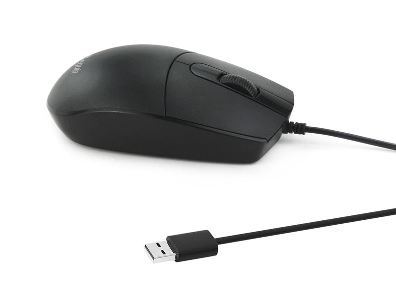 Equip Silent kabelgebundene Maus, schwarz