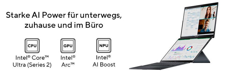ASUS Zenbook Duo UX8406CA-QL203X Notebook Intel Core Ultra 9 285H, 35,6 cm (14')