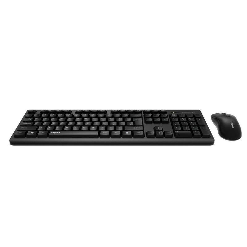 Rapoo X1700 kabelloses Desktop-Set QWERTZ - Deutsch - Schwarz