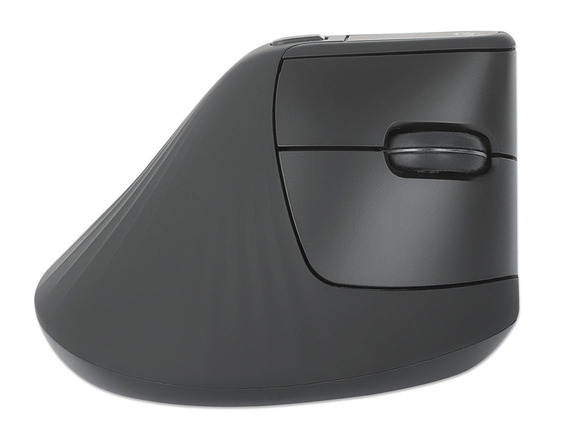 Manhattan Vertikale Ergonomische Kabellose Maus - schwarz