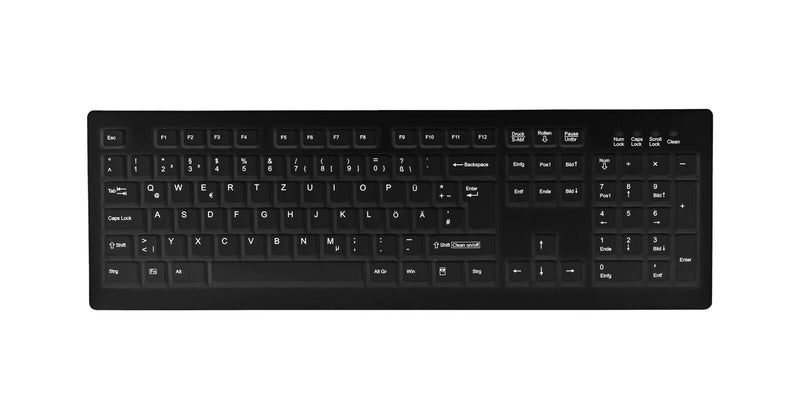 Active Key MedicalKey AK-C8100 kabellose Tastatur - QWERTZ Deutsch - Schwarz