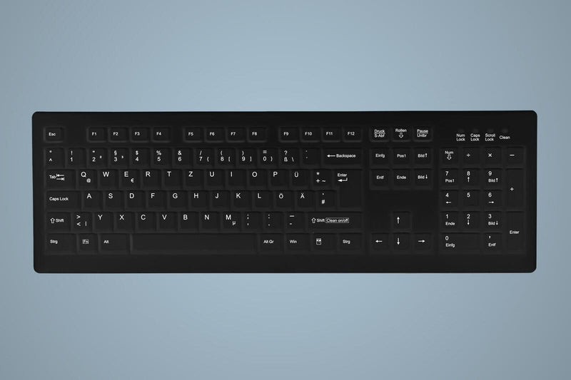 Active Key MedicalKey AK-C8100 kabellose Tastatur - QWERTZ Deutsch - Schwarz