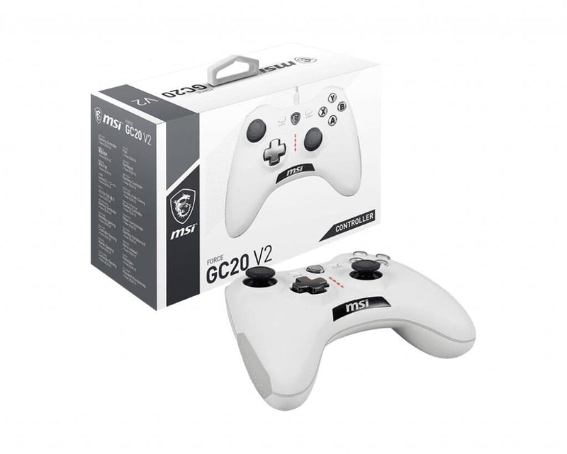 MSI Force GC20 V2 USB 2.0 Game Pad - weiß
