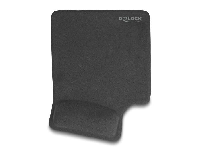 DeLOCK Ergonomisches Mauspad mit Gel Handballenauflage - Linkshänder, schwarz