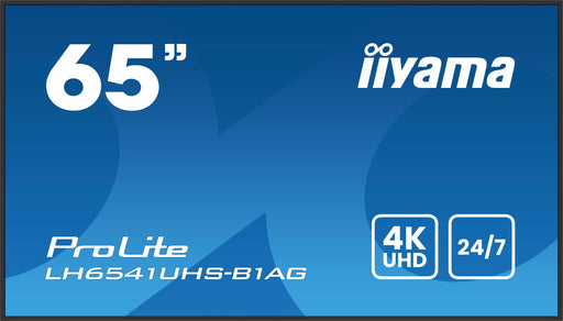 iiyama LH6541UHS-B1AG 4K Ultra Digital Signage Display 163,8 cm (64.5')