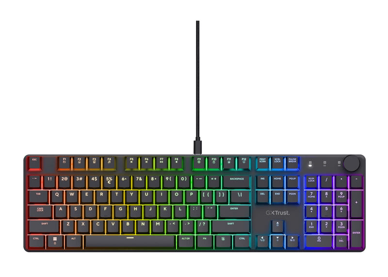 Trust GXT 866 Torix Mechanische Premium Gaming-Tastatur, DE Layout