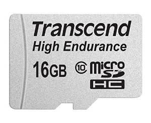 Transcend microSDHC Speicherkarte 16 GB mit Adapter