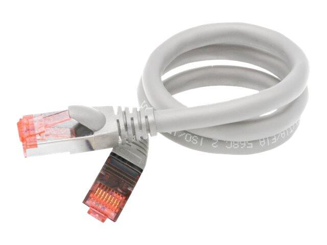 Exertis Connect Patchkabel Cat. 6A, U/FTP, hochflexibel, grau, 1,0 m