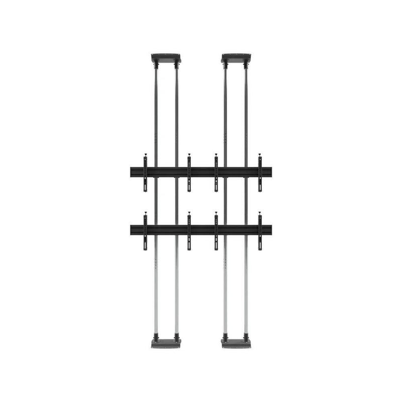 edbak Video Wall Bolt Down Floor-to-Ceiling Mount, modular 2x2, für 49-57' Bildschirme, Querformat
