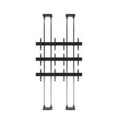 edbak Video Wall Bolt Down Floor-to-Ceiling Mount, modular 2x3, für 42-47' Bildschirme, Querformat