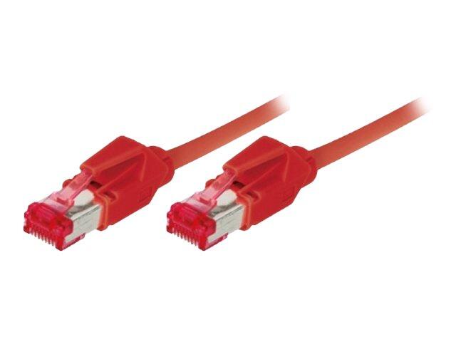 Tecline Industrie-Patchkabel Cat. 6A, S/FTP (PiMF), ölbeständig, hochabriebfest, halogenfrei, rot, 20,0 m