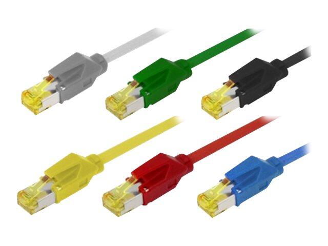 Tecline Patchkabel S/FTP, PiMF, CAT.6A ISO IEC, grau, 1,0 m