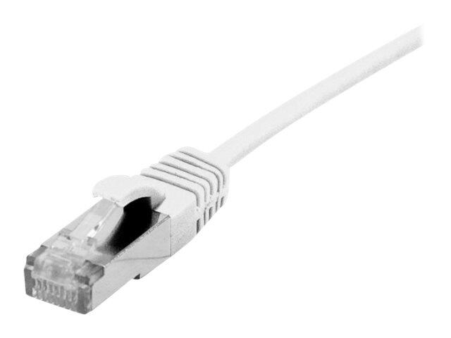 Dexlan Patchkabel Cat. 6A, S/FTP (PiMF), ultradünn, halogenfrei, mit Rastnasenschutz, weiß, 5,0 m