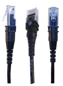 Patchsee Patchkabel ThinPatch Cat. 6A ISO/IEC, U/FTP, halogenfrei, 10 G, schwarz, 9,7 m