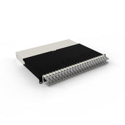 Patchbox patchbox.one Kabeleinzugssystem 8RU/UTP (0,8 m) mit 24 Kassetten, Patchkabel Cat. 6a, U/UTP, PoE++, Kabel grau