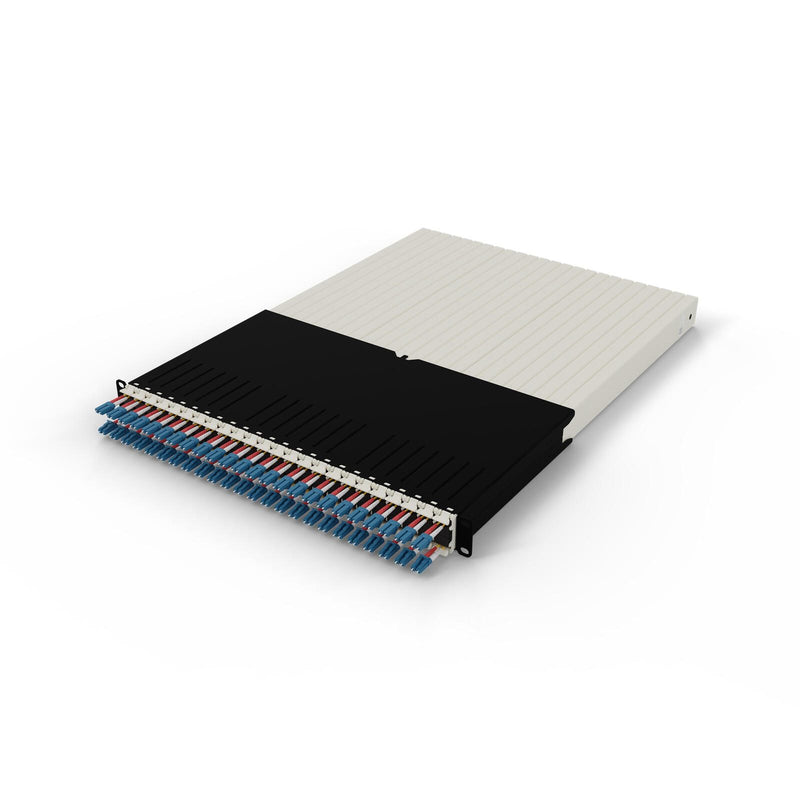 Patchbox patchbox.one Kabeleinzugssystem 30RU/OS2 (1,8 m) mit 24 Kassetten, LWL OS2, LC-LC, Kabel gelb