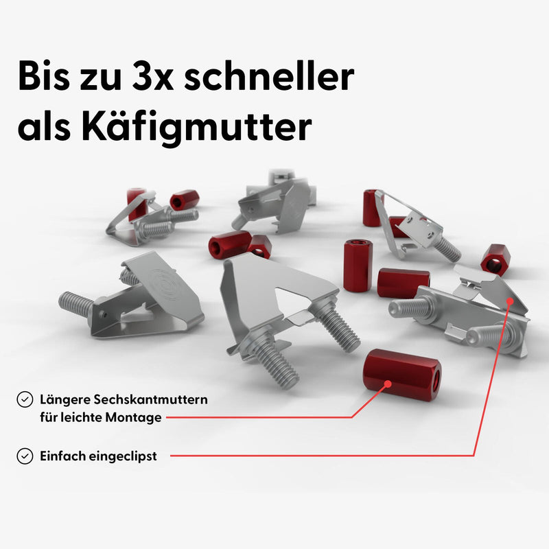 Patchbox patchbox.one Kabeleinzugssystem 8RU/UTP (0,8 m) mit 24 Kassetten, Patchkabel Cat. 6a, U/UTP, PoE++, Kabel weiß