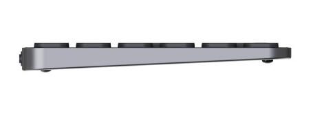 Rapoo E9810M kabellose Tastatur QWERTZ - dunkelgrau