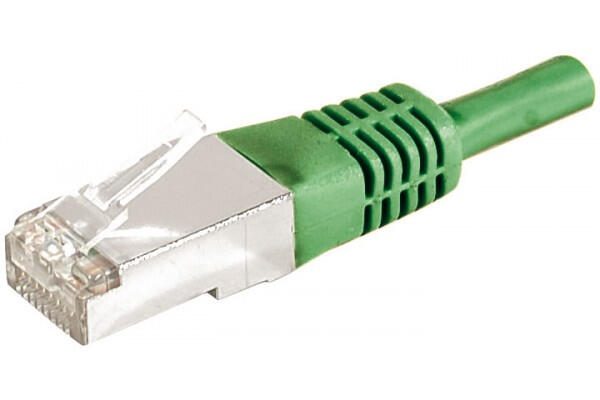 Dexlan Patchkabel Cat. 6A, F/UTP, grün, 0,15 m