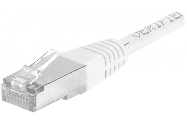 Dexlan Patchkabel Cat. 6A, F/UTP, weiß, 0,5 m