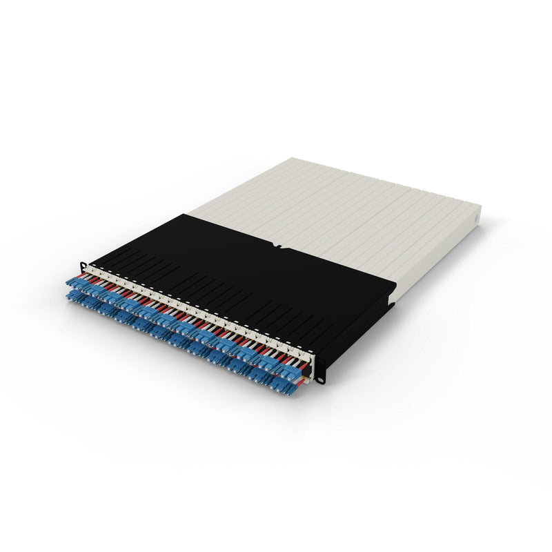 Patchbox patchbox.one Kabeleinzugssystem 30RU/OS2 (1,8 m) mit 24 Kassetten, LWL OS2, LC-SC, Kabel gelb