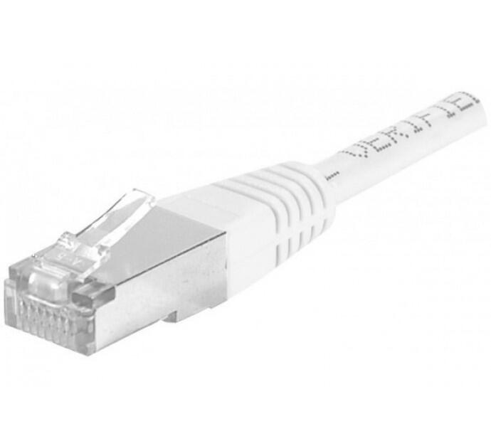 Dexlan Patchkabel Cat. 6A, S/FTP (PiMF), weiß, 25,0 m