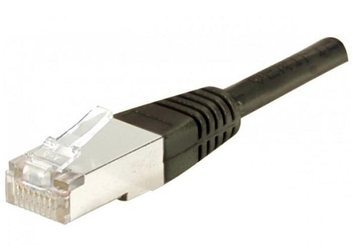 Dexlan Patchkabel Cat. 6A, S/FTP (PiMF), schwarz, 15,0 m