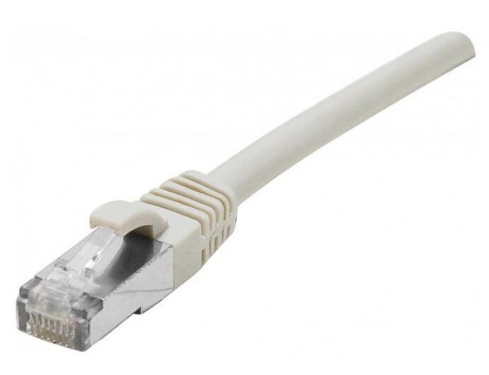 Dexlan Patchkabel Cat. 8.1, S/FTP (PiMF), halogenfrei, mit Rastnasenschutz, grau, 3,0 m