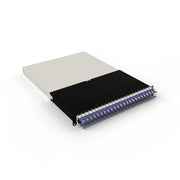 Patchbox patchbox.one Kabeleinzugssystem 30RU/STP (1,8 m) mit 24 Kassetten, Patchkabel Cat. 6a, U/FTP, PoE, Kabel violet