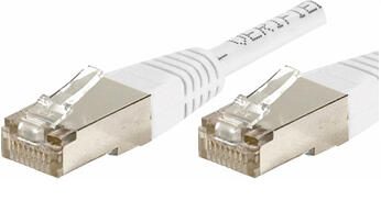 Dexlan Patchkabel Cat. 6A, F/UTP, weiß, 1,5 m
