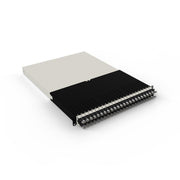 Patchbox patchbox.one Kabeleinzugssystem 30RU/STP (1,8 m) mit 24 Kassetten, Patchkabel Cat. 6a, U/FTP, PoE, Kabel schwar