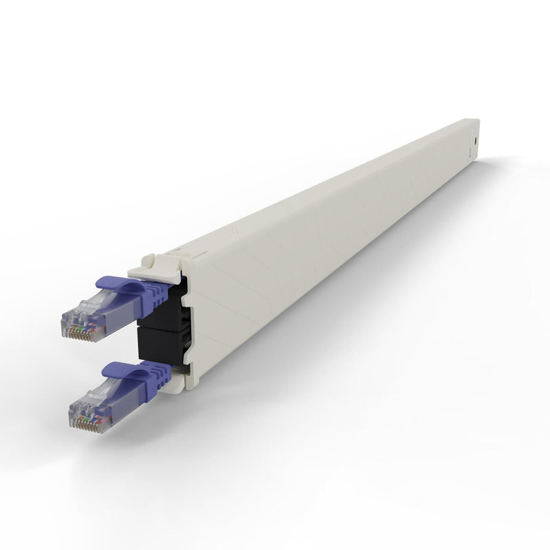Patchbox patchbox.one Kupferkassette 30RU (1,8 m), Cat. 6a, U/UTP, PoE++, violett