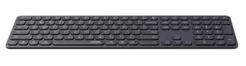 Rapoo E9810M kabellose Tastatur QWERTZ - dunkelgrau