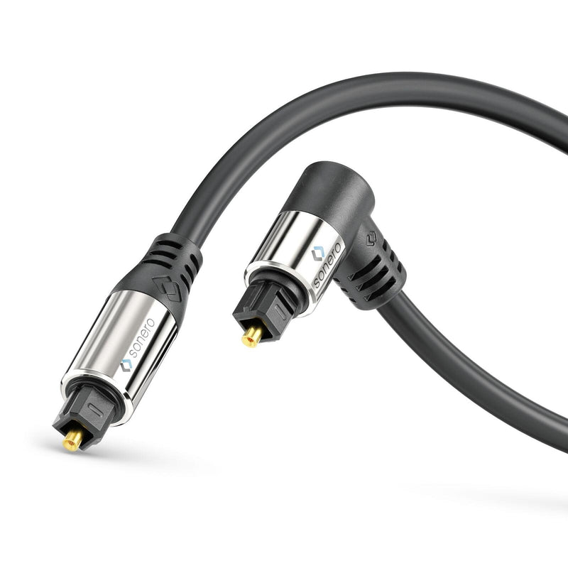 Sonero Premium optisches S/PDIF Toslink Kabel mit Winkelsteckern 1x90°, 20,0m