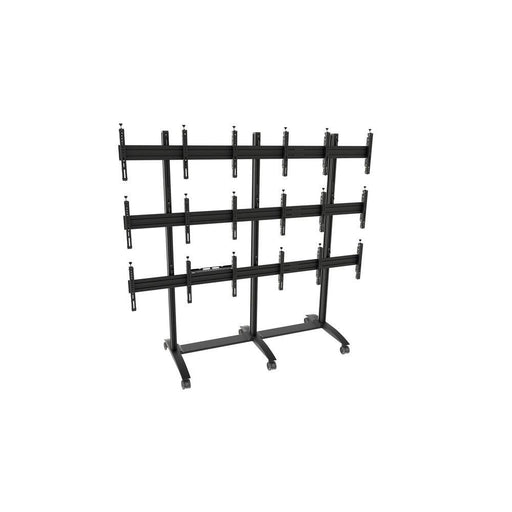 edbak Mobiler Video-Wall Trolley, Modular 3x3 für 42-47' Bildschirme, Querformat