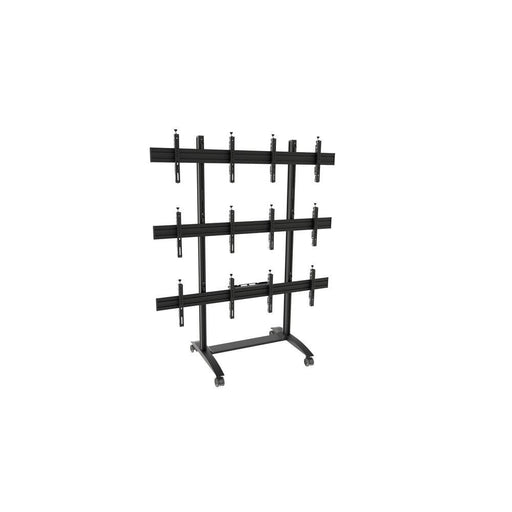 edbak Mobiler Video-Wall Trolley, Modular 2x3 für 49-57' Bildschirme, Querformat