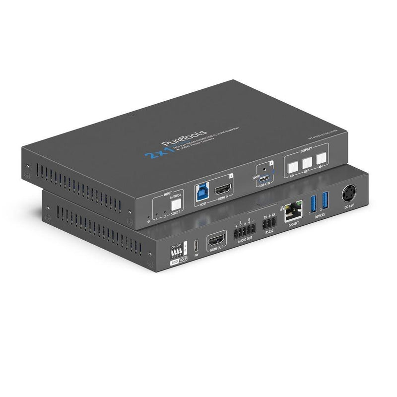 PureTools 2x1 USB-C / HDMI KVM Switcher