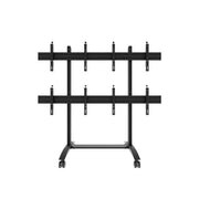 edbak Mobiler Video-Wall Trolley, Modular 2x2, für 49-57' Bildschirme, Querformat