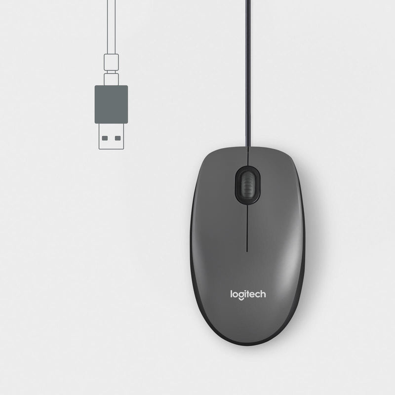 Logitech M100 Schwarz, kabelgebunden