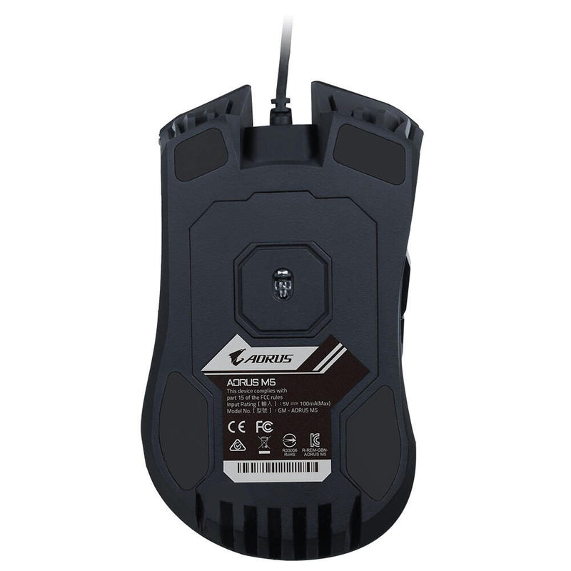 GIGABYTE AORUS M5 kabelgebundene Gaming Maus - mattschwarz